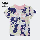 阿迪达斯正品 三叶草当季 婴童新款 Adidas 运动短袖 HE6930