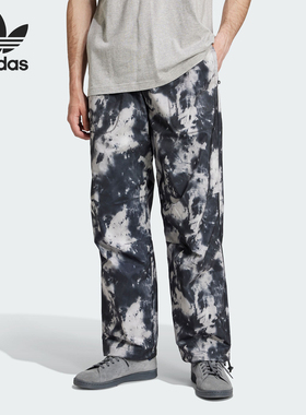 Adidas/阿迪达斯正品三叶草男士印花休闲梭织时尚长裤IZ4853