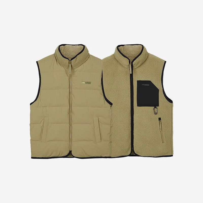 斯凯奇正品男子保暖棉马甲