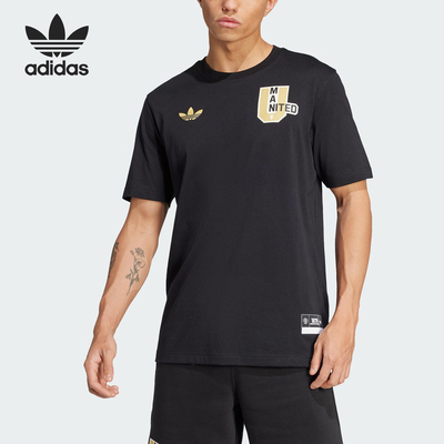 Adidas/阿迪达斯正品三叶草男士足球印花训练透气短袖JL6115