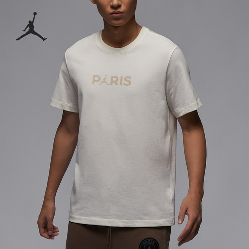 Nike/耐克正品巴黎圣日耳曼男士印花圆领短袖T恤FN5333-133