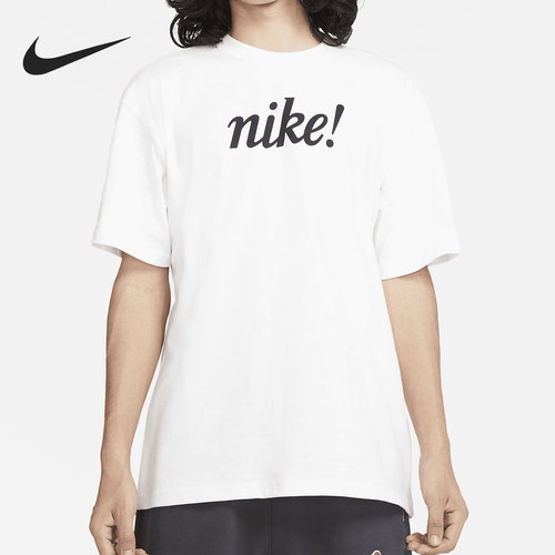 Nike/耐克正品运动男士字母印花经典日常短袖T恤DA0448-100