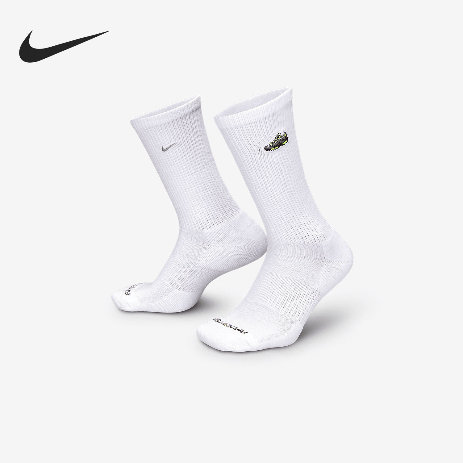 Nike/耐克正品春季新款男女透气中筒运动袜一双装HJ9389-100