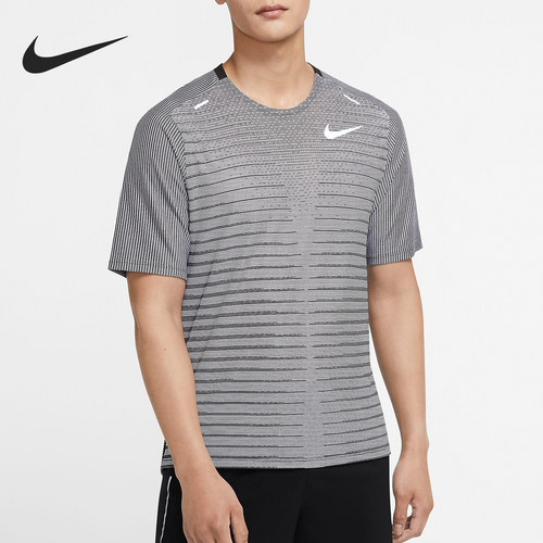 NIKE/耐克正品 TECHKNIT FUTURE FAST 男子跑步运动短袖T恤CU6057