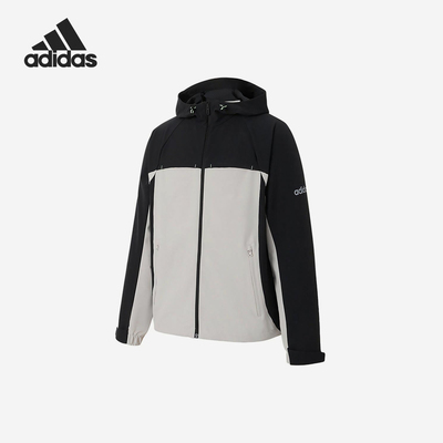 Adidas/阿迪达斯正品2025新款男士梭织连帽夹克外套KA2558