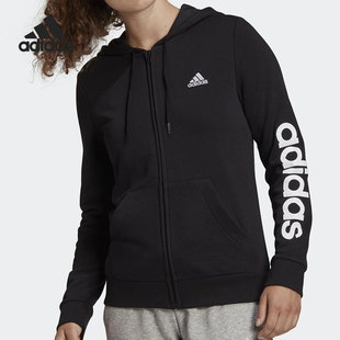 女子运动服针织连帽夹克外套GL0791 新款 Adidas 阿迪达斯正品