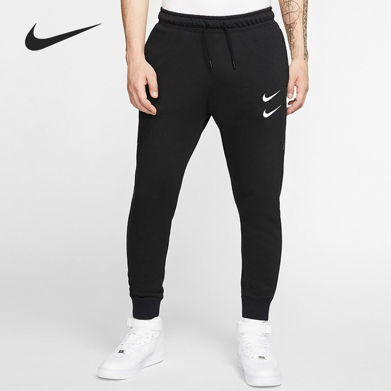 Nike/耐克正品冬季新款男子双勾运动休闲抓绒保暖收口长裤 DD5074