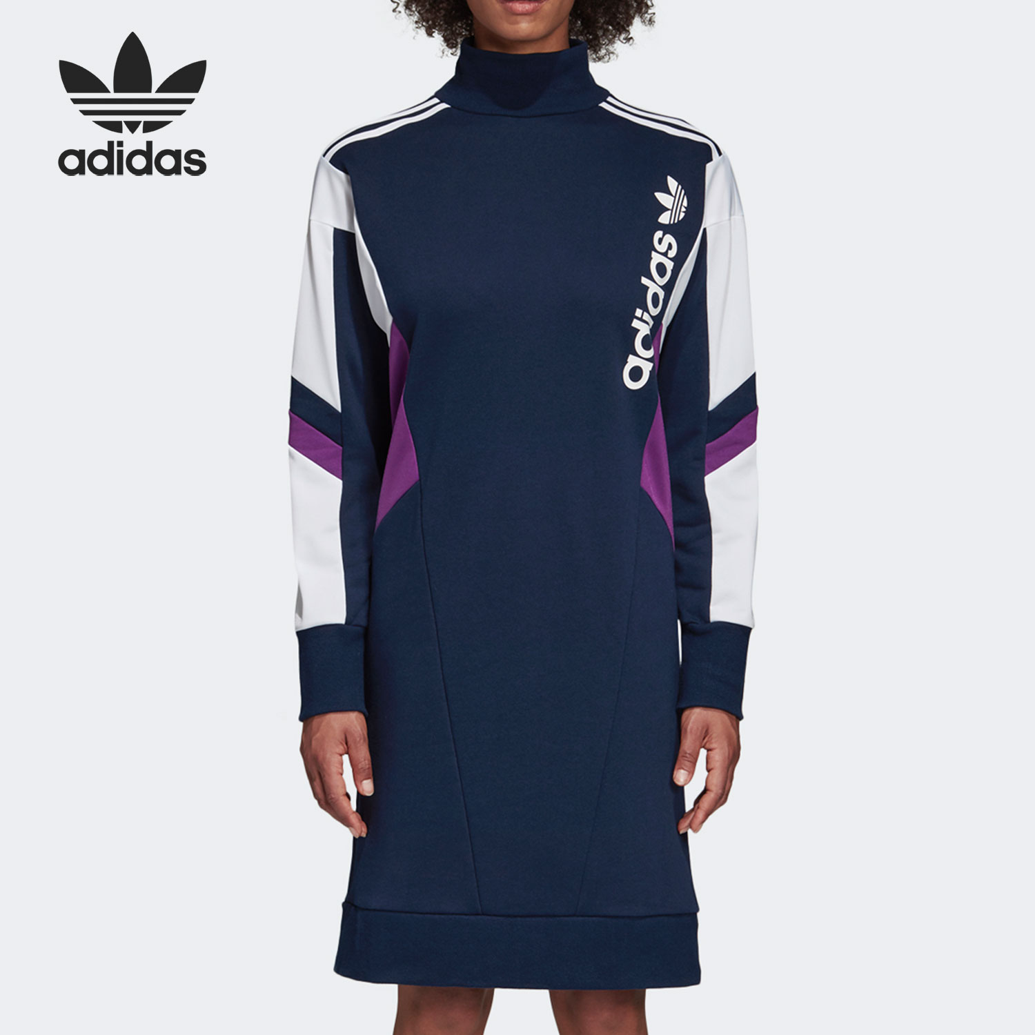 阿迪达斯三叶草女子舒适连衣裙