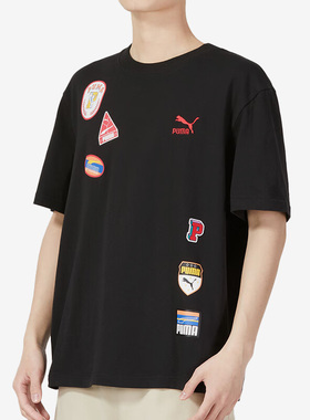 Puma/彪马正品夏季新款圆领男女运动休闲短袖623251-01