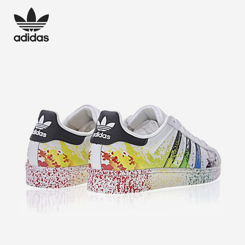 Adidas/阿迪达斯 正品三叶草男女潮流耐磨运动休闲板鞋D70351