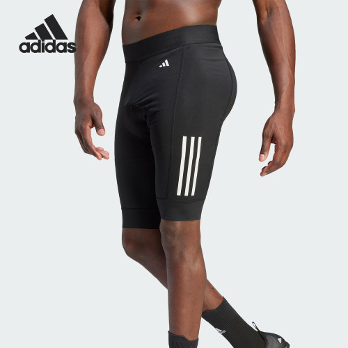 Adidas/阿迪达斯正品2026春季款男士运动经典紧身印花短裤IJ8335
