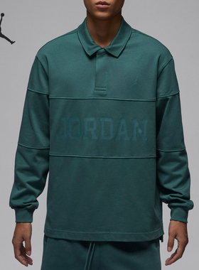 Nike/耐克正品JORDAN男士宽松透气运动长袖POLO衫FV7262-366