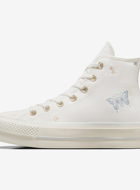 Converse/匡威正品All Star Lift女子印花休闲高帮板鞋A07135C