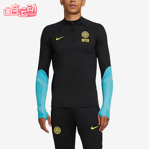 Nike/耐克正品2025男士耐穿立领套头拼接足球长袖上衣DN2813-010