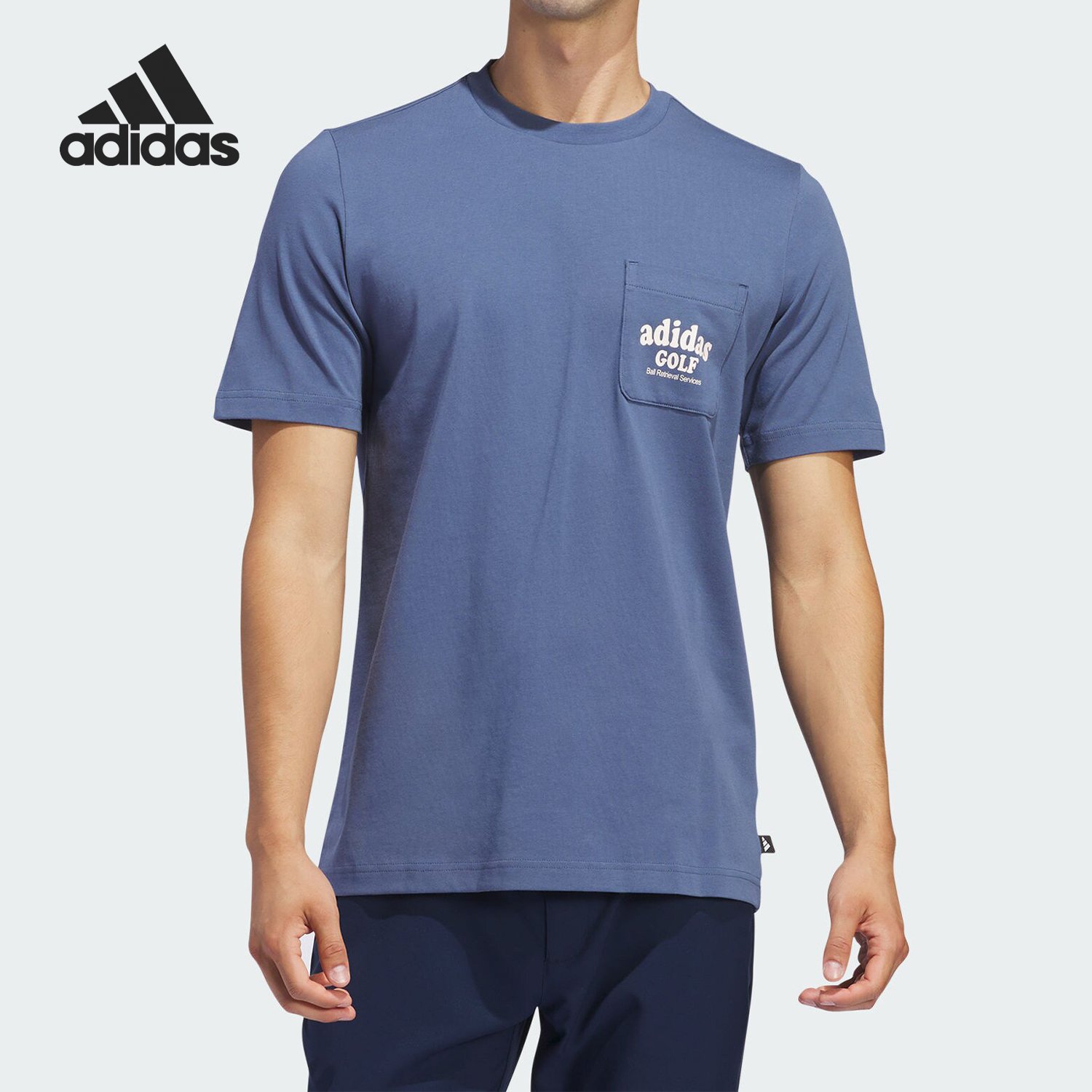 Adidas/阿迪达斯正品新款男士高尔夫印花运动短袖T恤IN6350