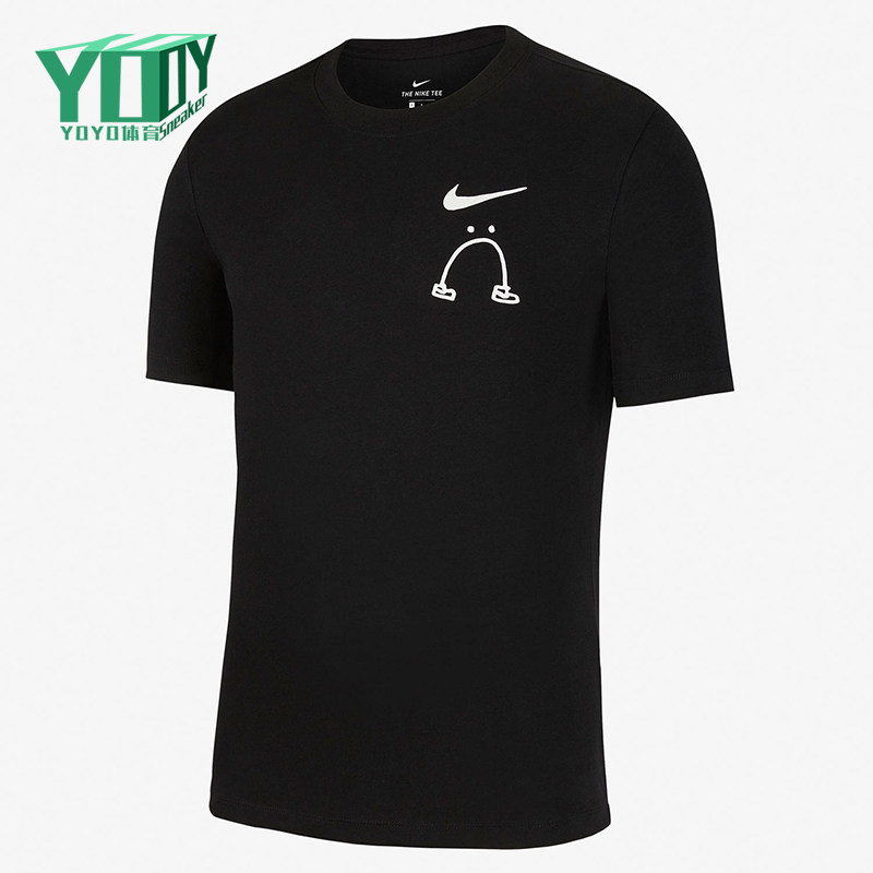 Nike/耐克正品TheTe新款男黑白色运动休闲短袖T恤CK9460-010