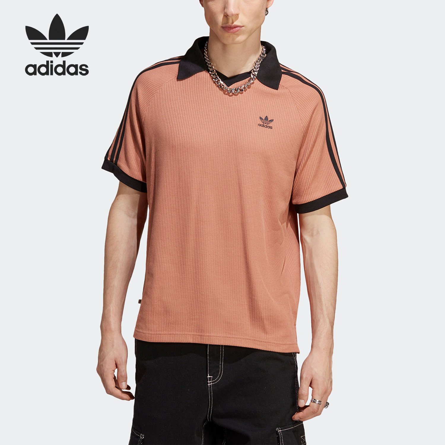 Adidas/阿迪达斯正品三叶草男子休闲运动短袖POLO衫 HS2083,运动服/休闲服装,运动POLO衫,淘宝优惠券,粉丝福利购,淘宝优惠卷
