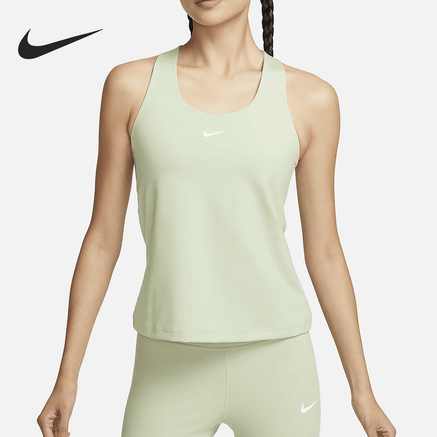 Nike/耐克正品新款女士透气休闲U领无袖运动背心DV9898-343