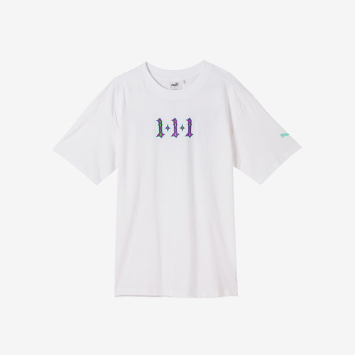 Puma/彪马正品BE YOU TEE男士简约时尚印花圆领休闲针织短袖