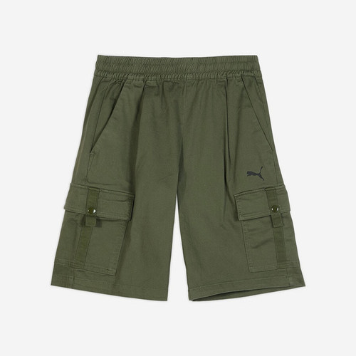 Puma/彪马正品WOVENCargo新款男绿色休闲工装短裤635852-74