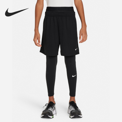 Nike/耐克正品新款大童弹力透气舒适训练运动长裤FJ6821-010