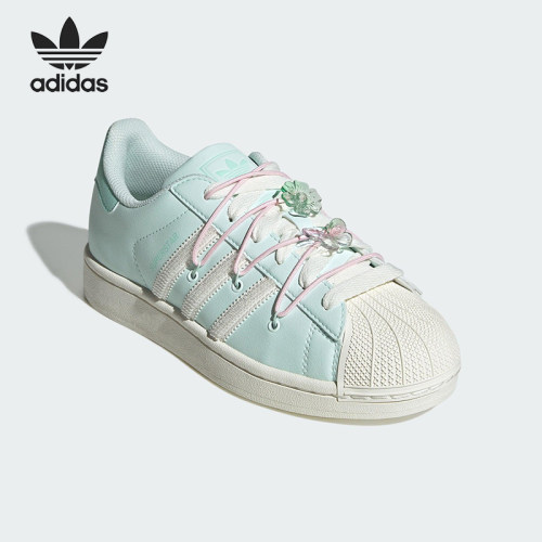 Adidas/阿迪达斯正品三叶草女士经典贝壳头经典轻便板鞋JR1333