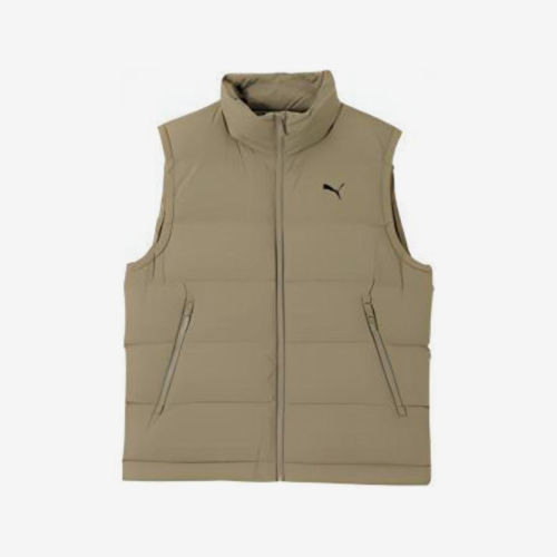 Puma彪马正品男纯色柔软拉链立领休闲运动日常出行马甲684534-67
