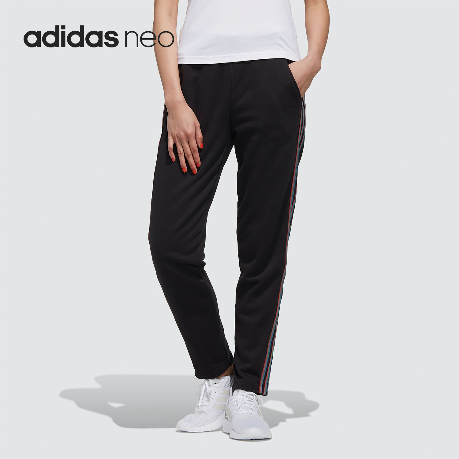 Adidas/阿迪达斯正品NEO19冬季新品女子运动休闲裤长裤 EI4330