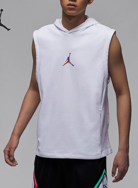 Nike/耐克正品JORDAN新款男士休闲连帽无袖卫衣HF6591-100