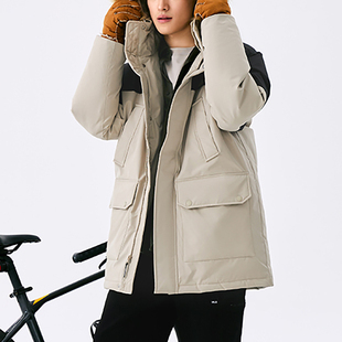 New Balance/NB正品运动男士时尚潮流防风连帽羽绒服AMJ44300-SOT