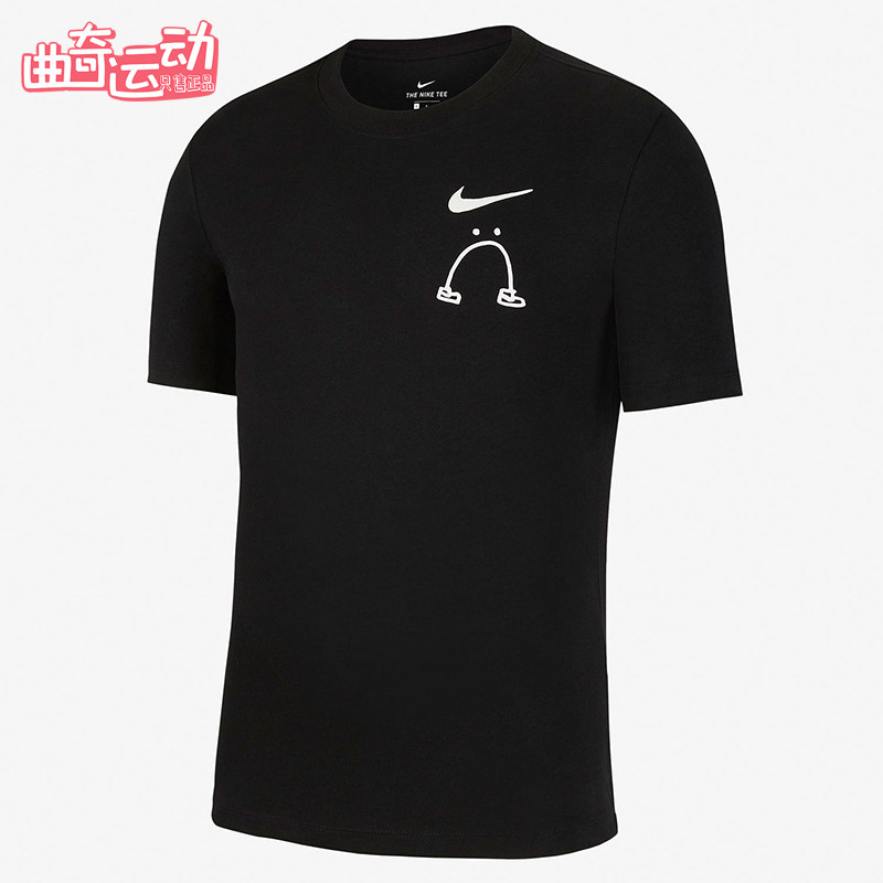 Nike/耐克正品TheTe新款男黑白色运动休闲短袖T恤CK9460-010