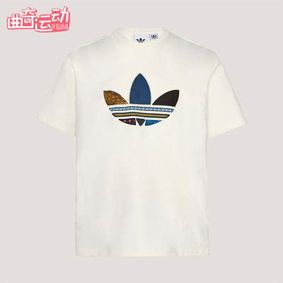 Adidas/阿迪达斯正品三叶草男士运动松弛感宽松轻盈短袖T恤KW5670