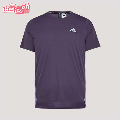 Adidas/阿迪达斯正品春季男士跑步训练经典透气圆领短袖T恤KZ5038