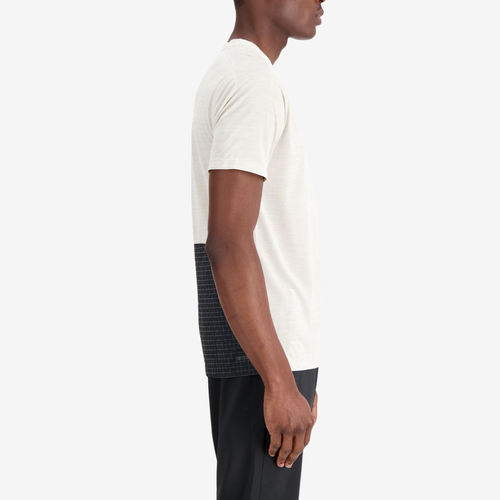 New Balance新百伦正品男款撞色拼接印花短袖T恤AMT31251-TW1