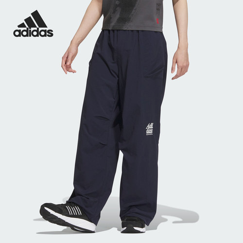 Adidas/阿迪达斯正品M LOGO PANT男士拒水梭织休闲裤JP2597