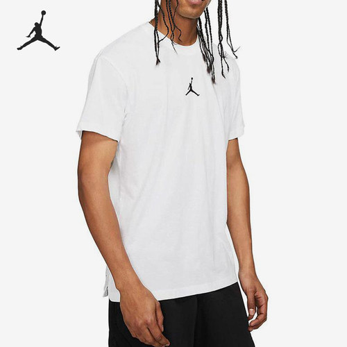Nike/耐克正品Jordan男士针织圆领套头休闲短袖T恤DA2694-100