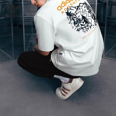 Adidas/阿迪达斯正品三叶草Adventure Tee男子运动短袖IK8590