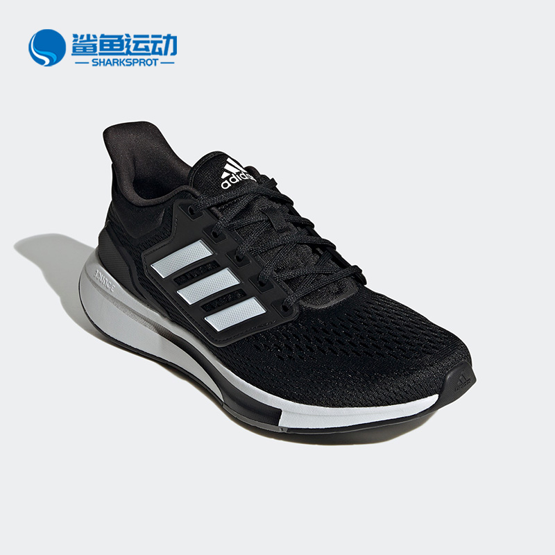 Adidas/阿迪达斯正品EQ21 Run男子耐磨低帮缓震运动跑步鞋 GY2190