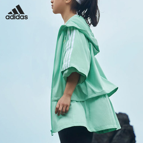 Adidas/阿迪达斯正品JACKET儿童运动防晒连帽夹克外套IA8194