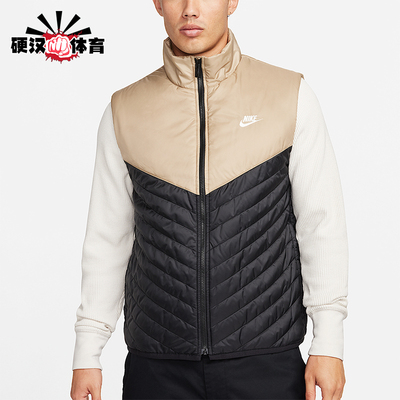 Nike/耐克正品Therma-FIT 男士运动拼接保暖立领棉马甲FB8202-010