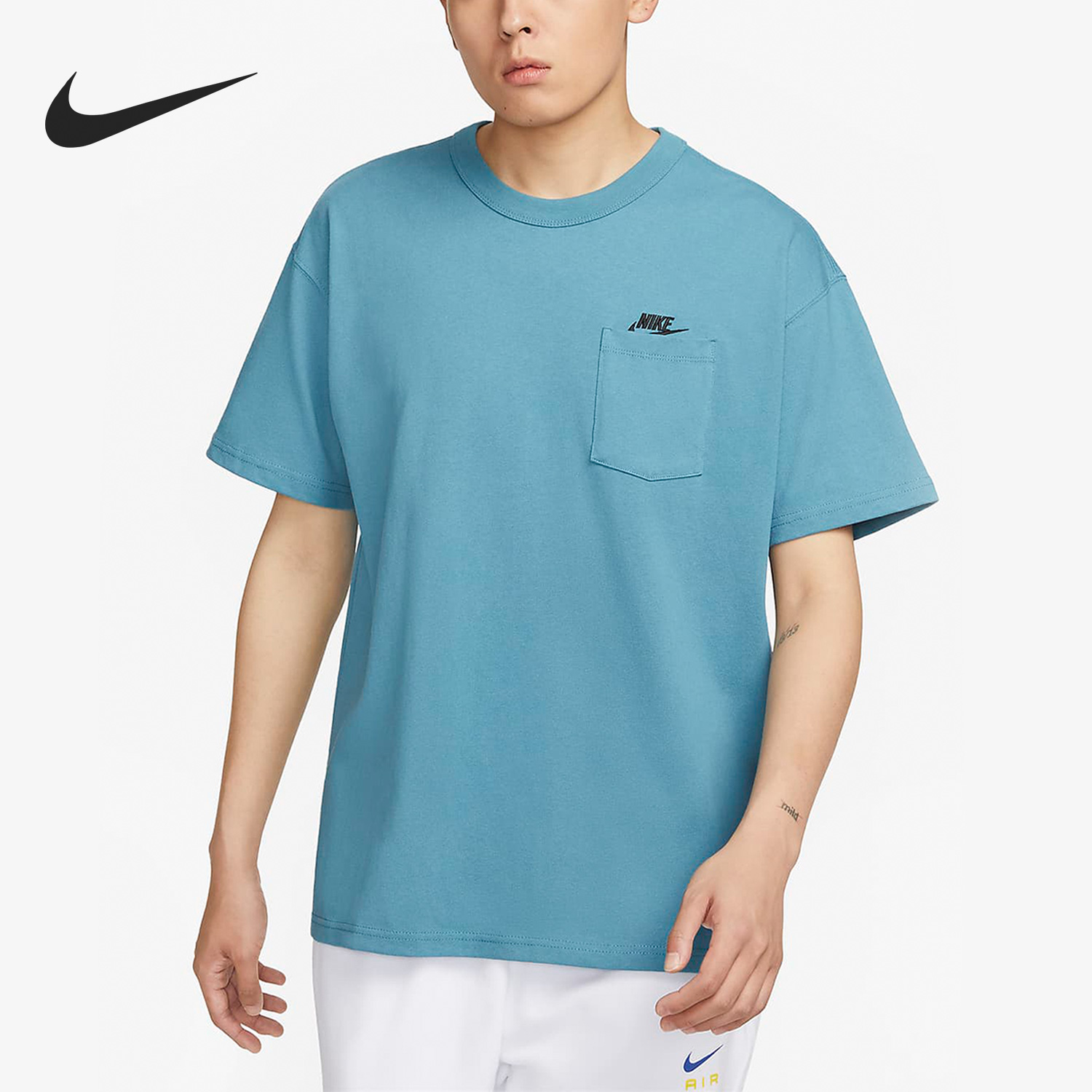 Nike/耐克正品新款男子舒适透气针织圆领短袖T恤DQ9296-440