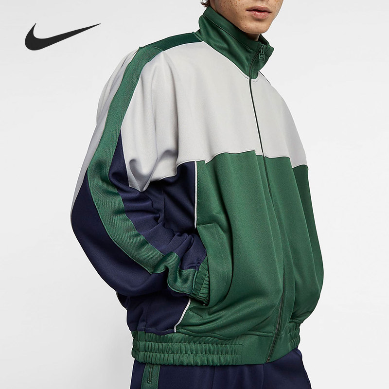 Nike/耐克正品男士常规拼色立领拉链长袖夹克外套AQ4456-323