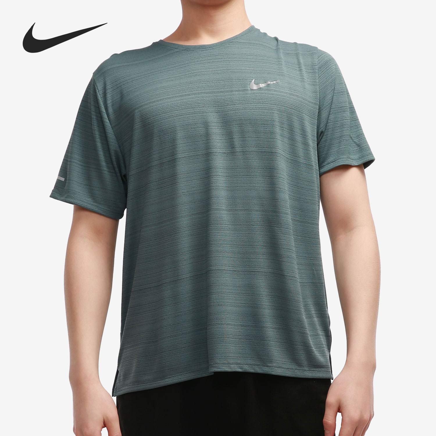 Nike/耐克正品Dri-FIT Miler 男子排汗透气跑步短袖 CU5993-387