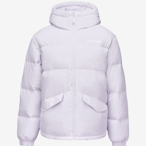 Skechers斯凯奇正品男女连帽防风防泼水羽绒服L425U036-04PG