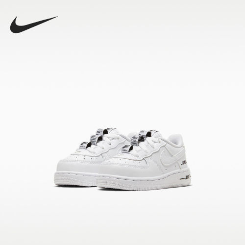 Nike耐克正品Air Force 1儿童缓震低帮系带休闲运动鞋CW0986-100