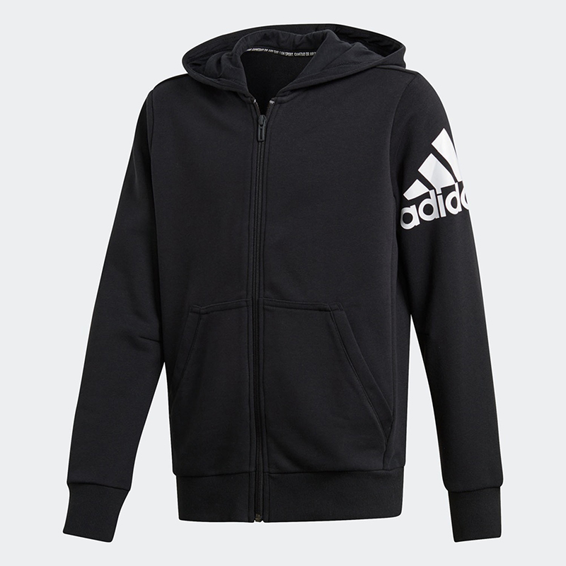 Adidas/阿迪达斯正品当季新款大童装训练运动针织夹克外套DV0805
