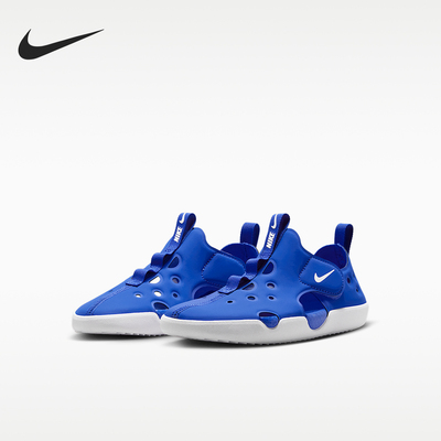 Nike/耐克正品夏季款儿童运动魔术贴耐磨镂空凉鞋HF6277-400