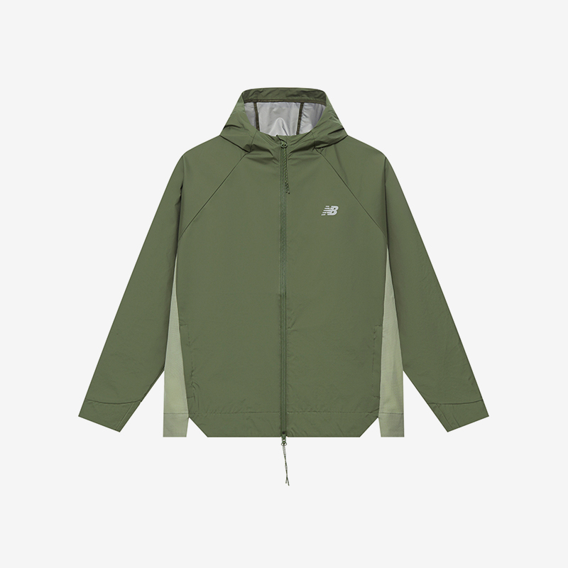 New Balance/NB正品新款男女防泼水运动连帽夹克外套NAE37011-KH