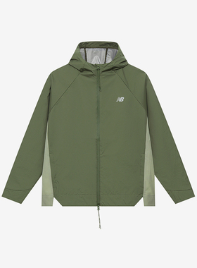 New Balance/NB正品新款男女防泼水运动连帽夹克外套NAE37011-KH