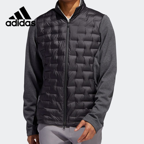 Adidas/阿迪达斯正品冬季男子高尔夫运动拼接羽绒服 DX4800